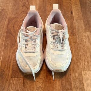 Adidas Cream and Pink Running Shoes